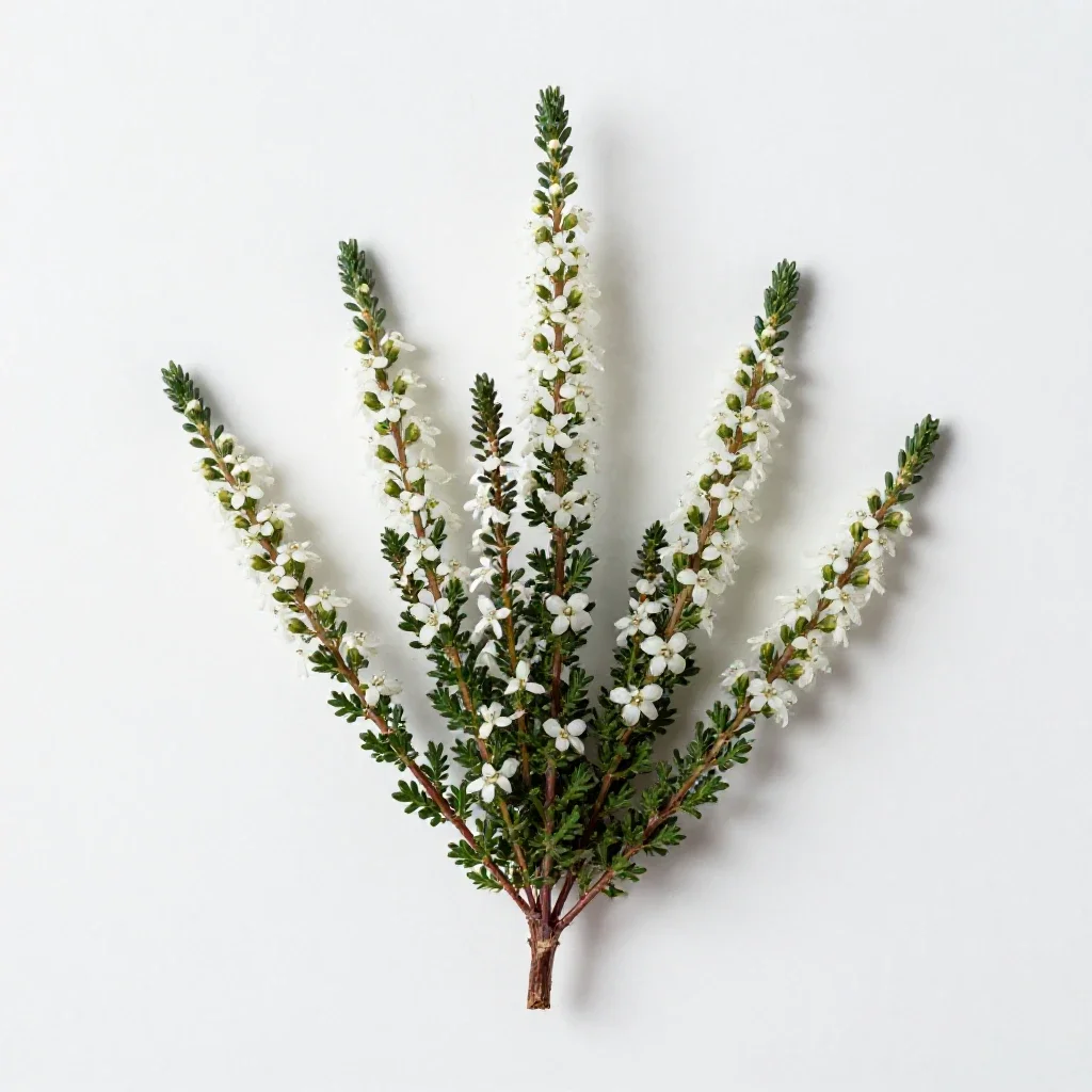 Heath aster isolated on a white background
