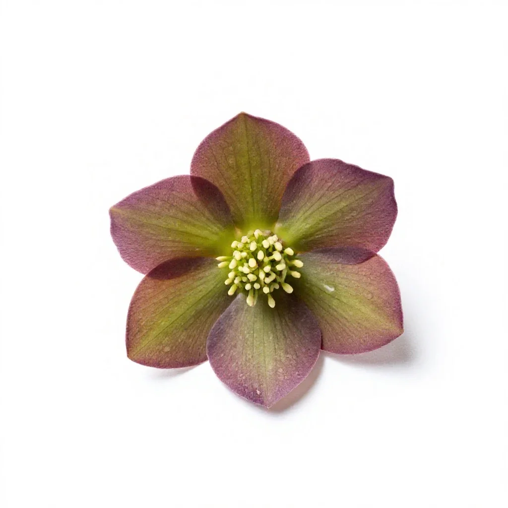 Helleborine isolated on a white background