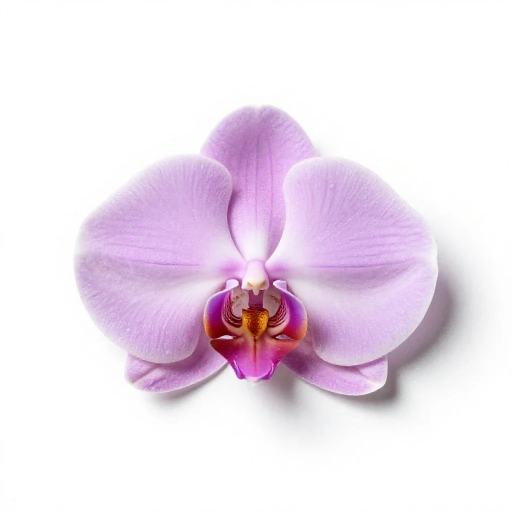 Helmet orchid isolated on a white background