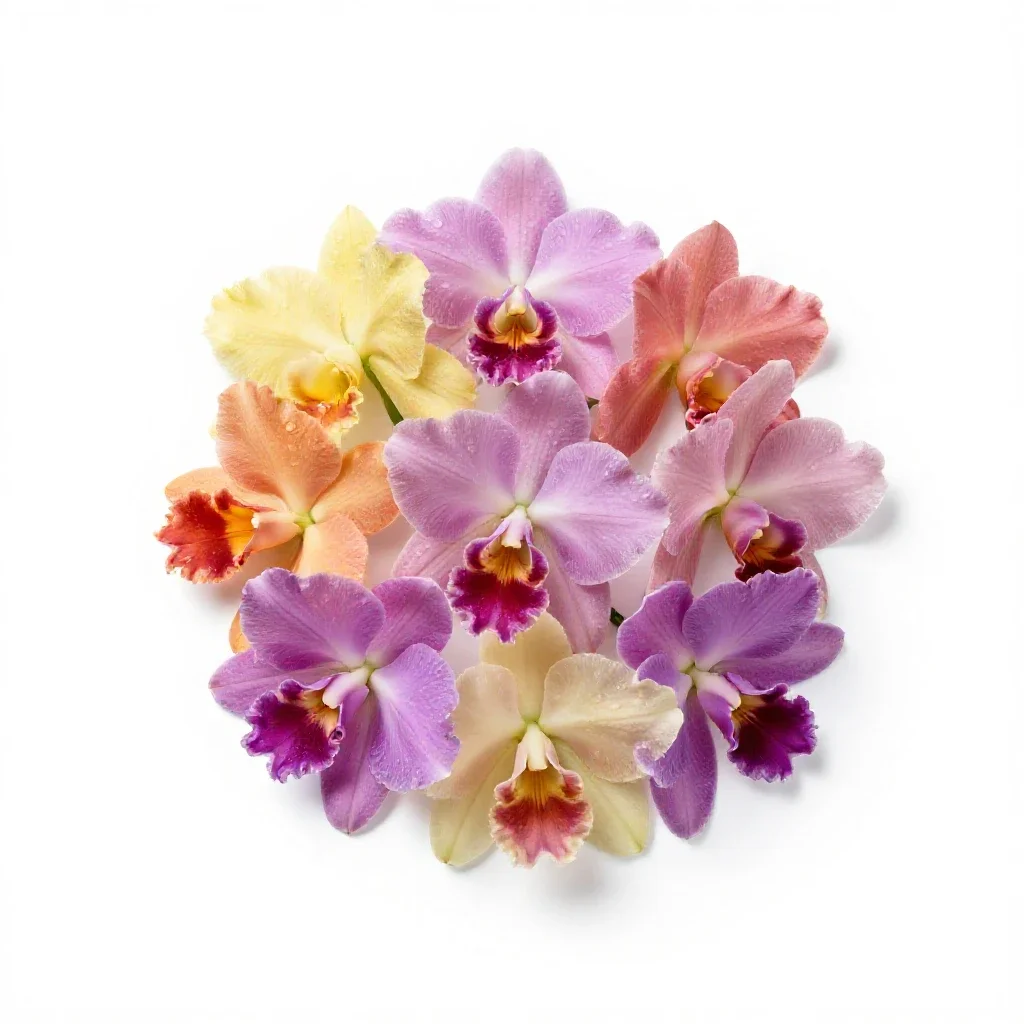 Laelia isolated on a white background