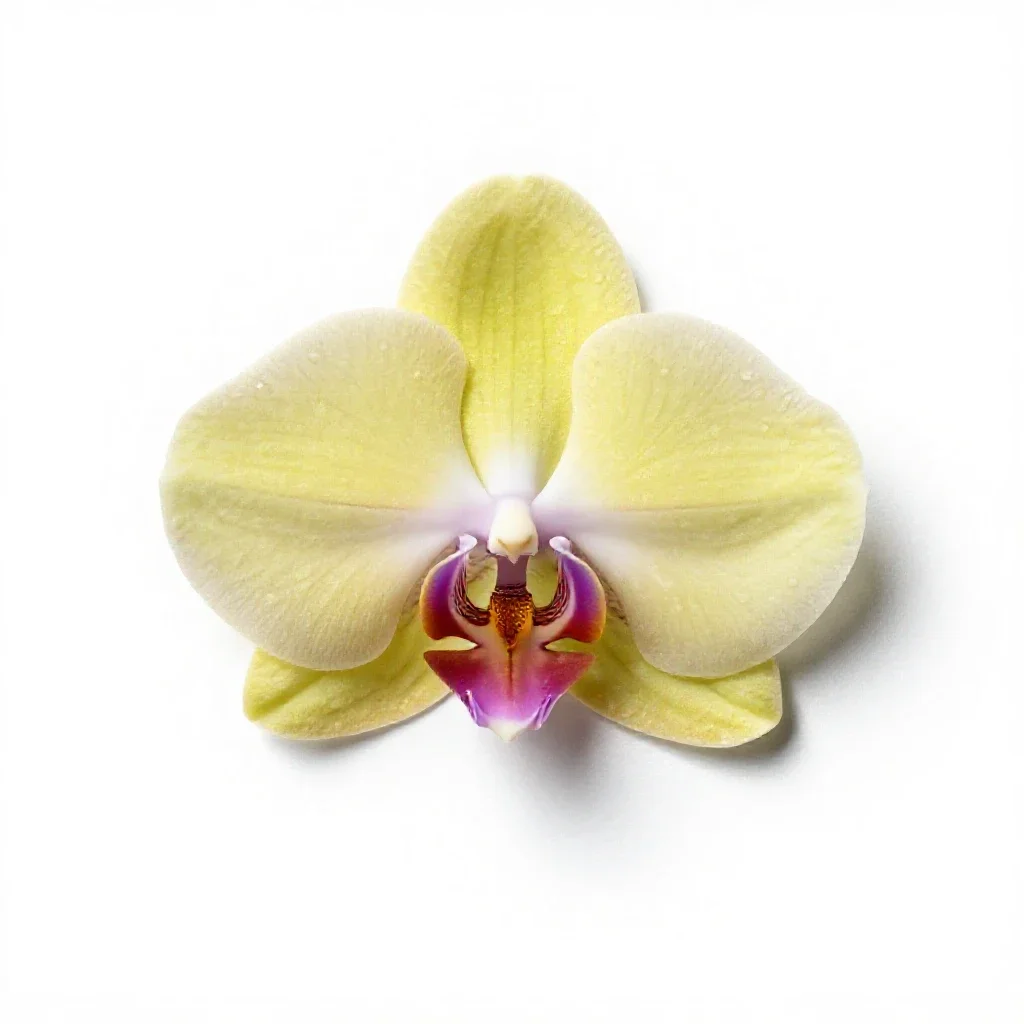 Lizard orchid isolated on a white background
