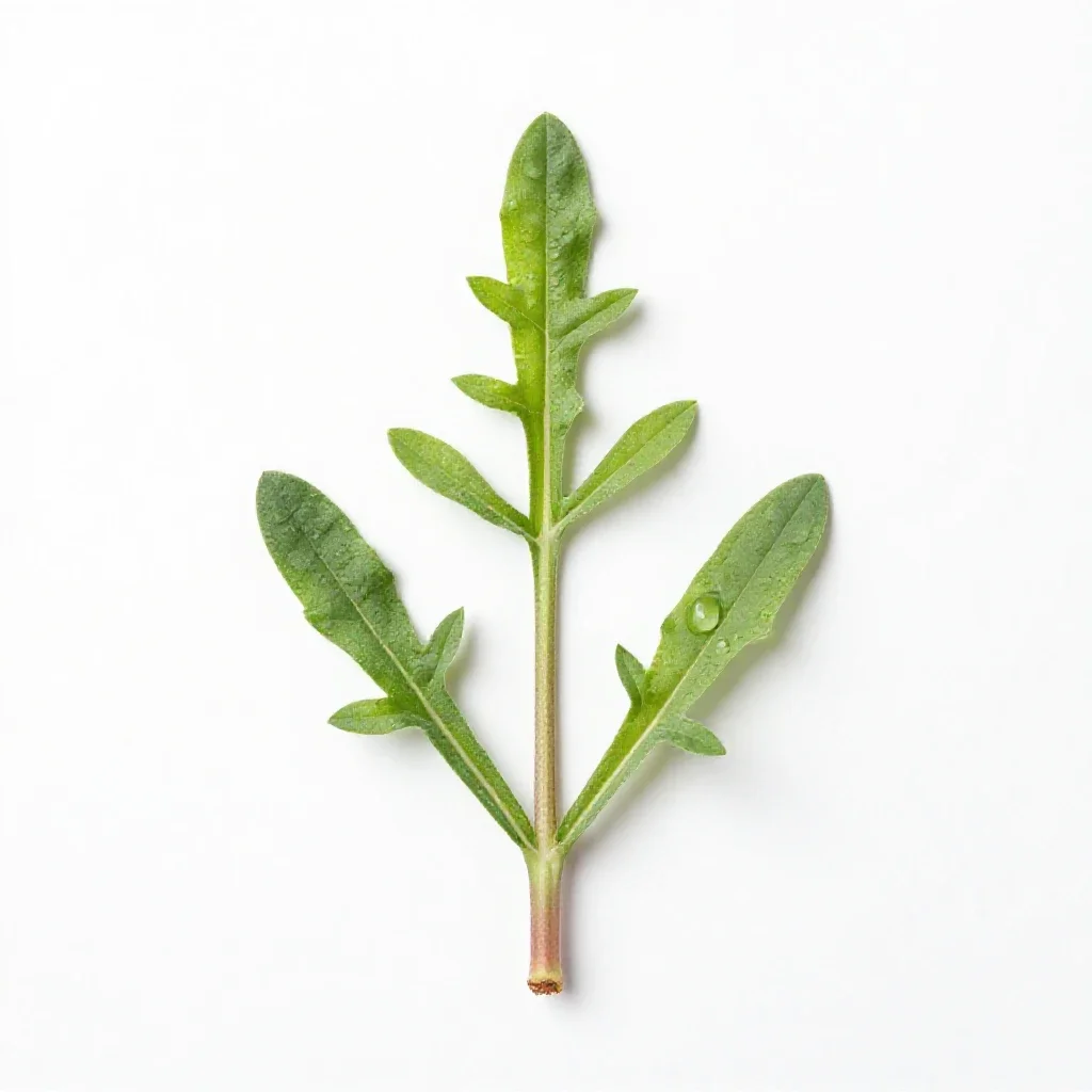 Longheaded thimbleweed isolated on a white background
