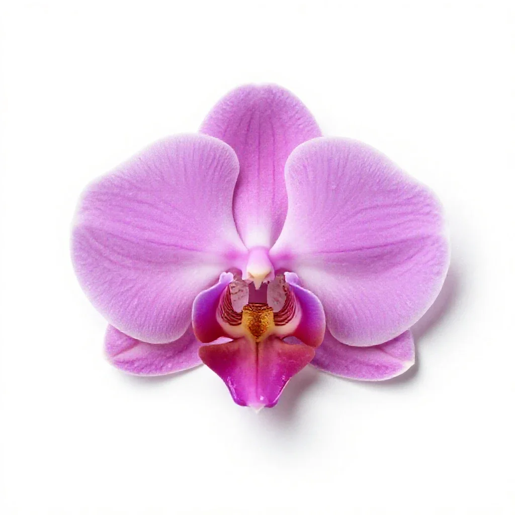 Moccasin flower isolated on a white background