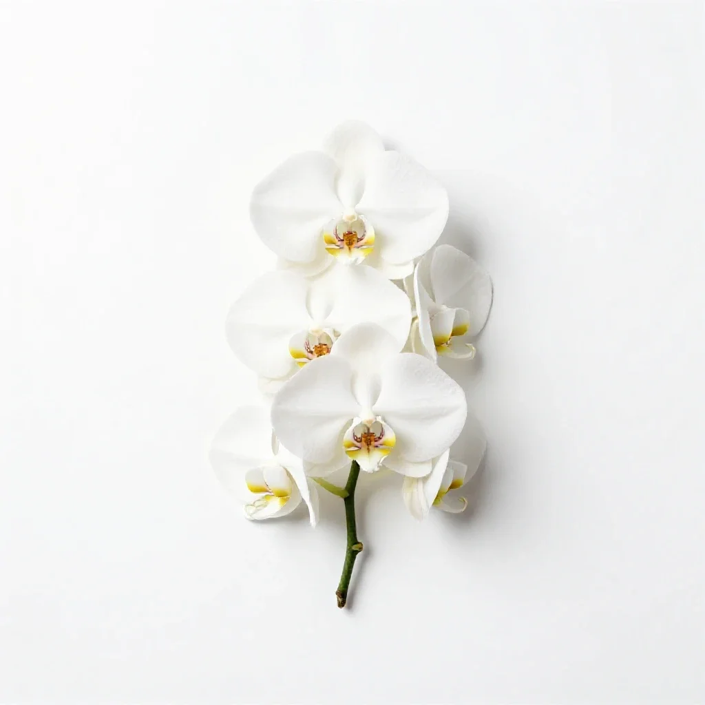 Phantom orchid isolated on a white background