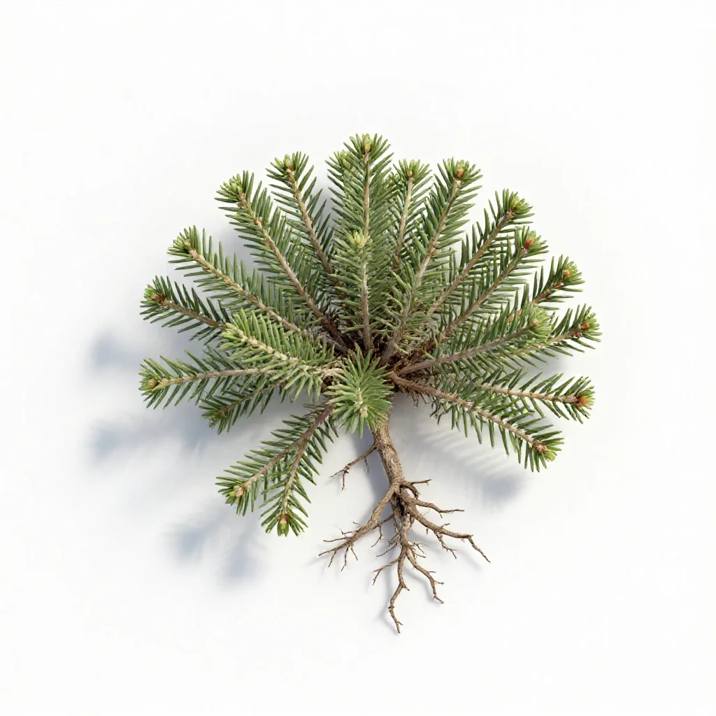 Pine-barren sandwort isolated on a white background