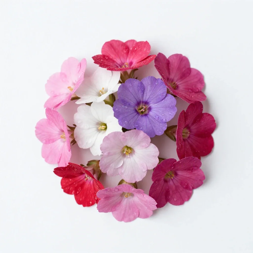 Portulaca isolated on a white background