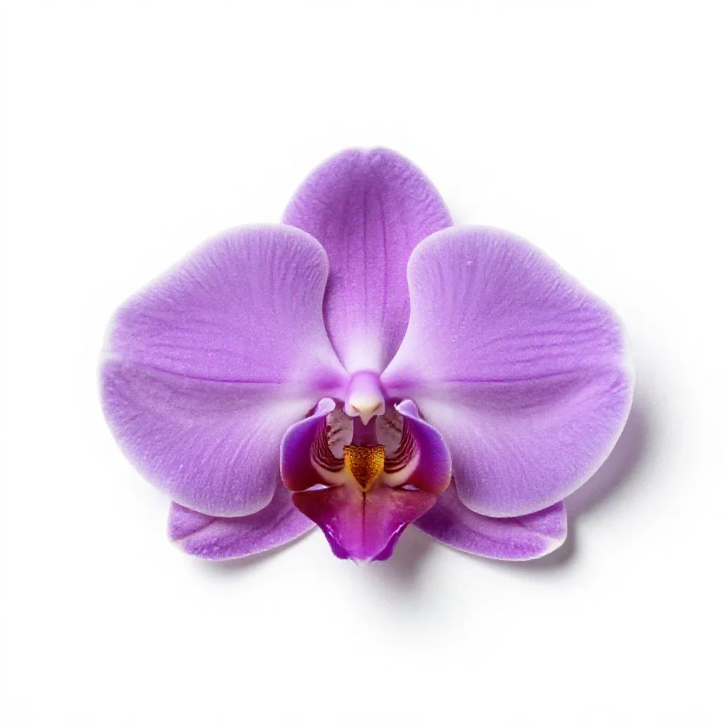 Purple-fringed orchid isolated on a white background