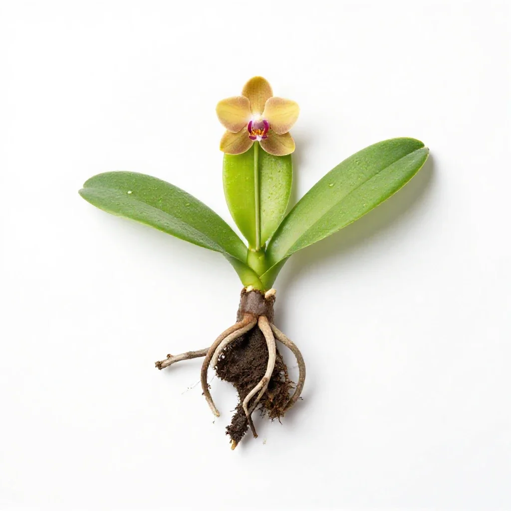 Puttyroot isolated on a white background