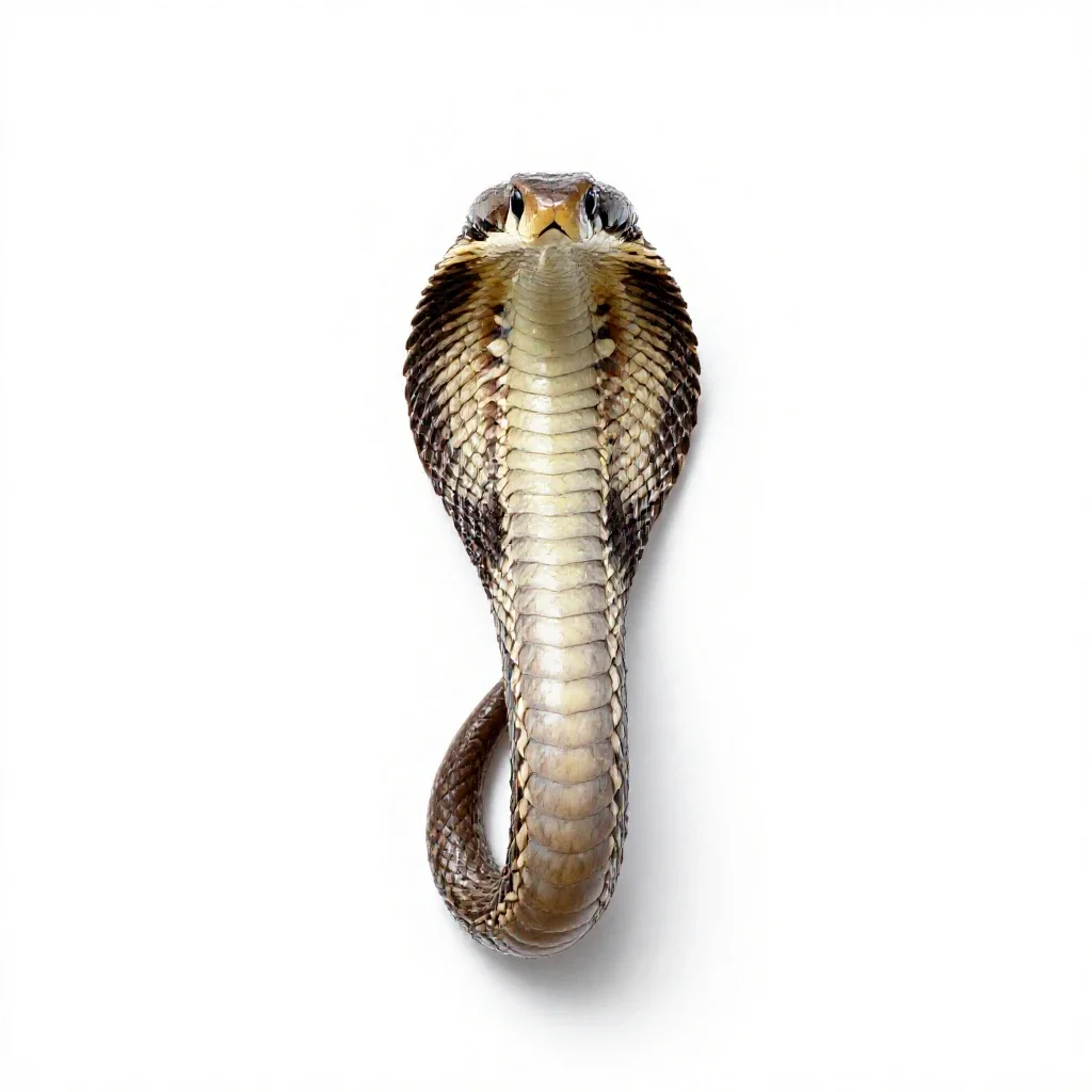 Rattlesnake plantain isolated on a white background