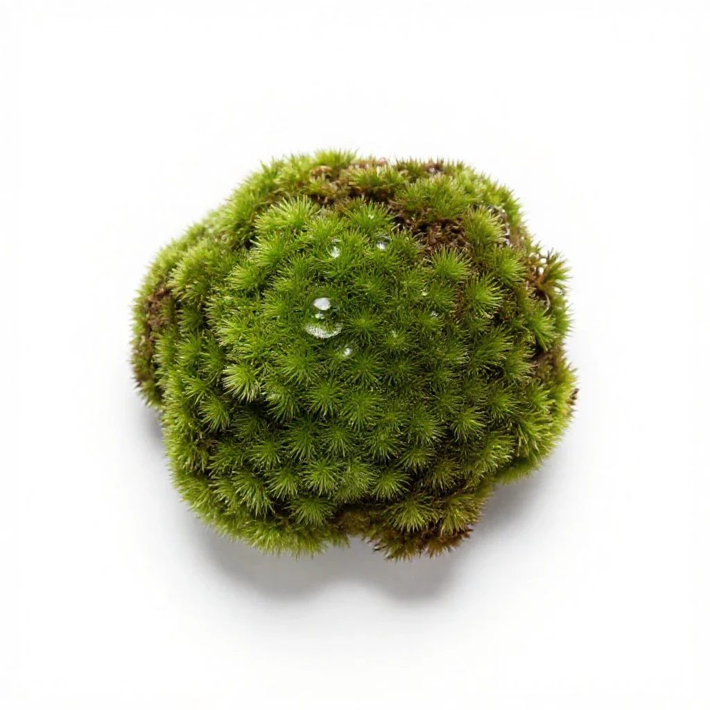 Rose moss isolated on a white background