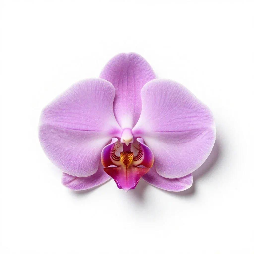 Rosebud orchid isolated on a white background