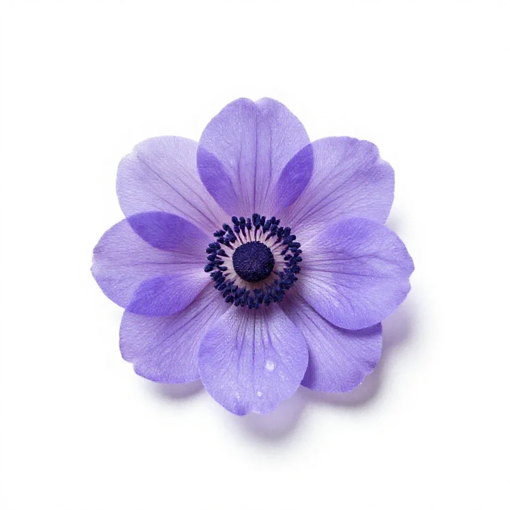 Rue anemone isolated on a white background