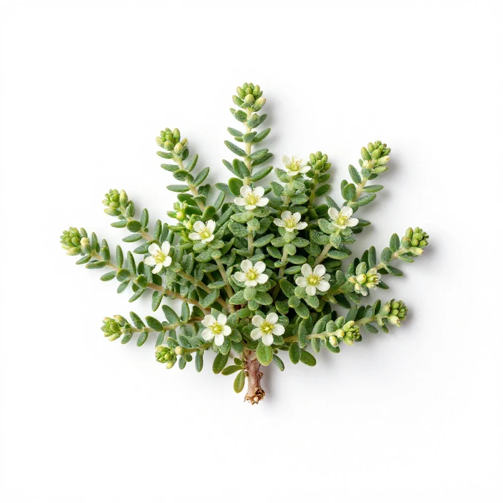 Seabeach sandwort isolated on a white background