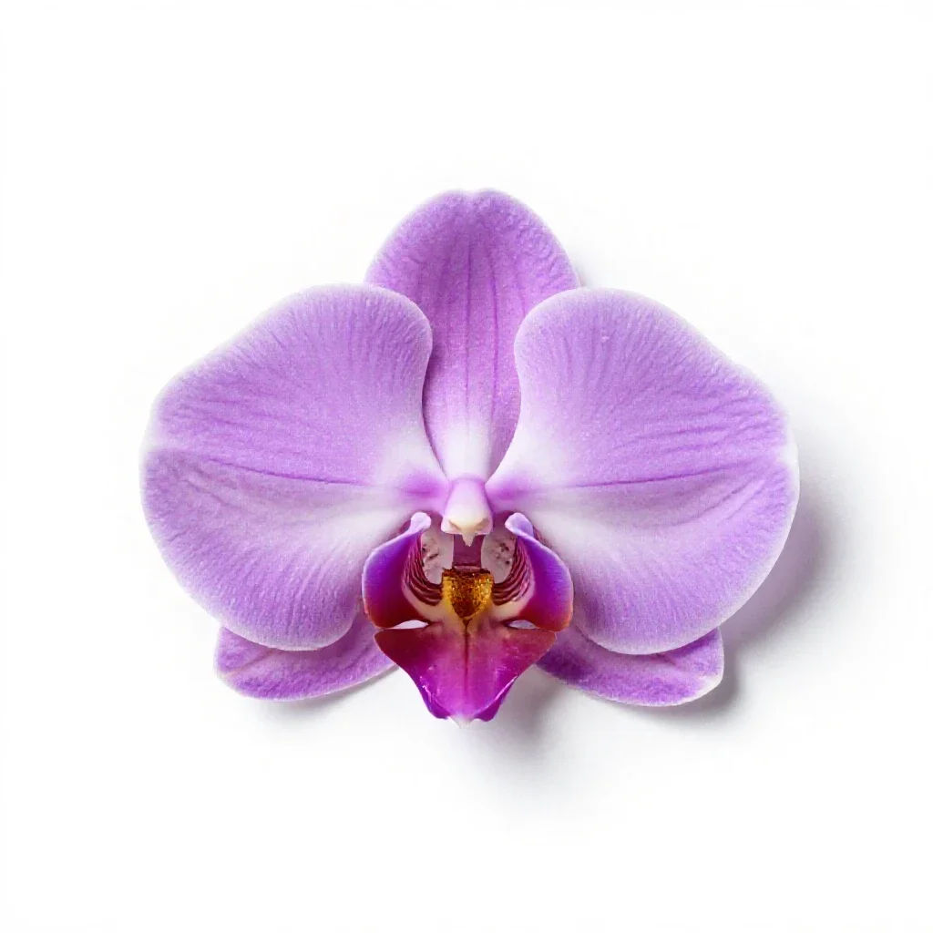 Showy orchis isolated on a white background
