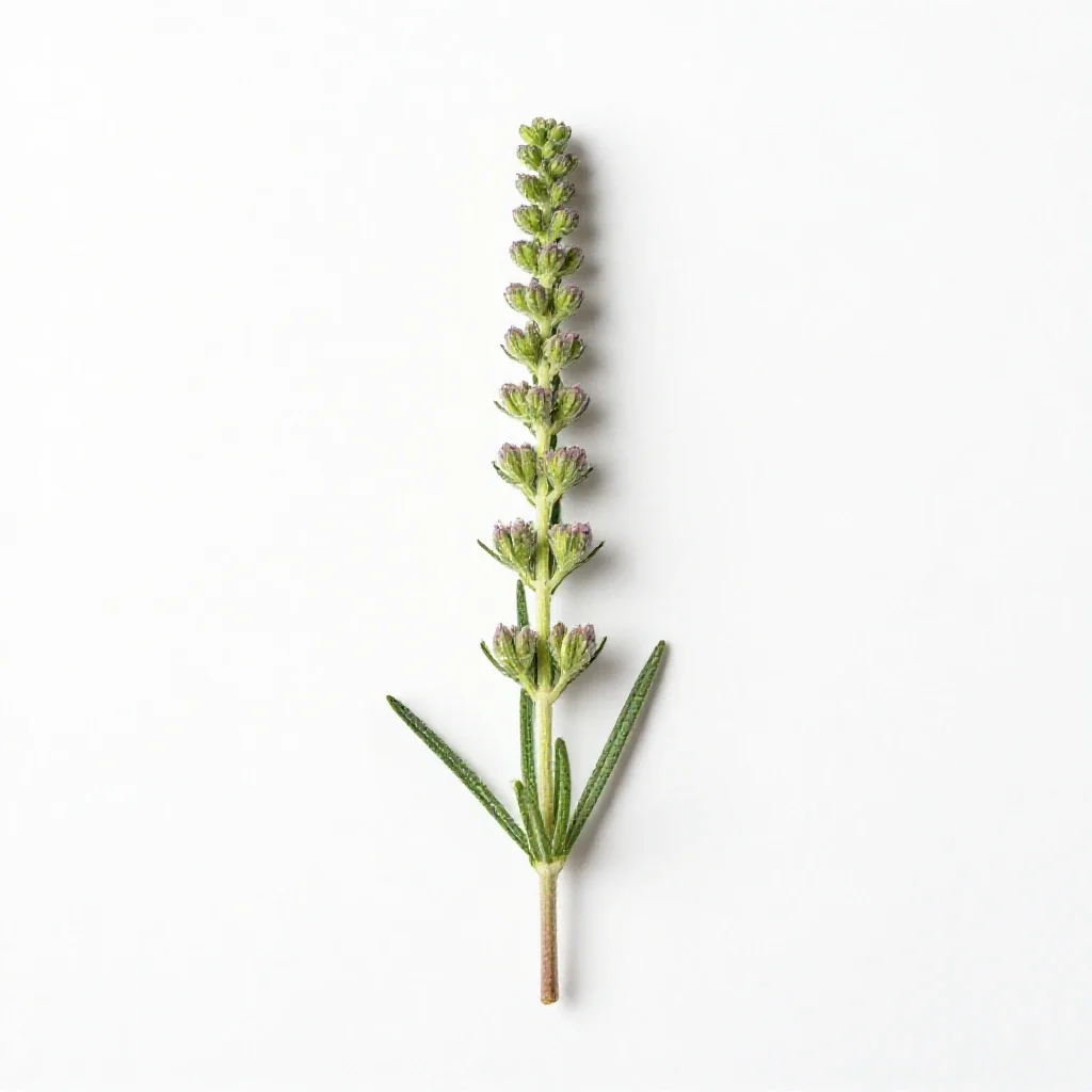 Slender centaury isolated on a white background