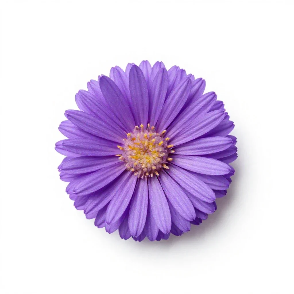 Smooth aster isolated on a white background