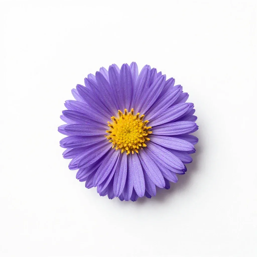 Stiff aster isolated on a white background