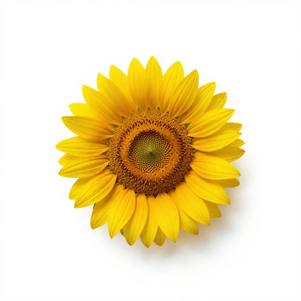 Sunflower isolated on a white background