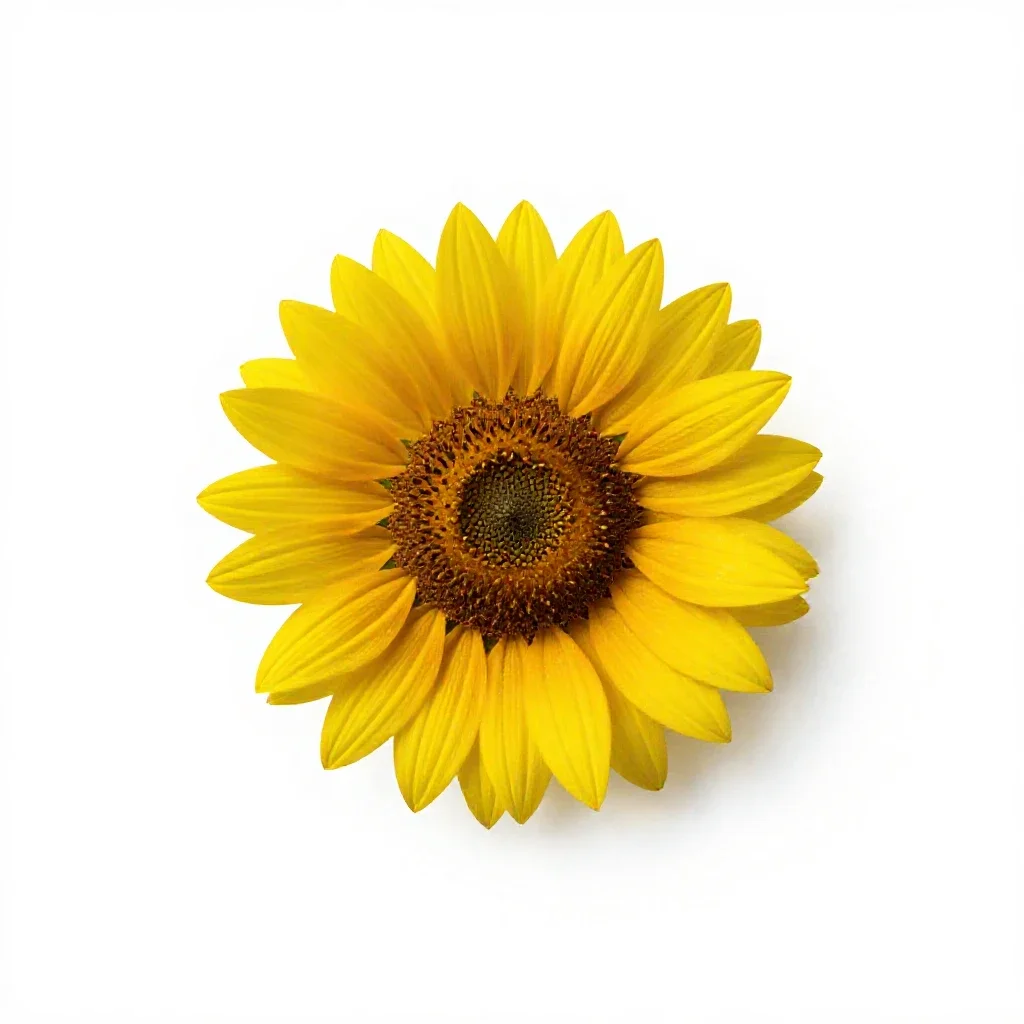 Swamp sunflower isolated on a white background