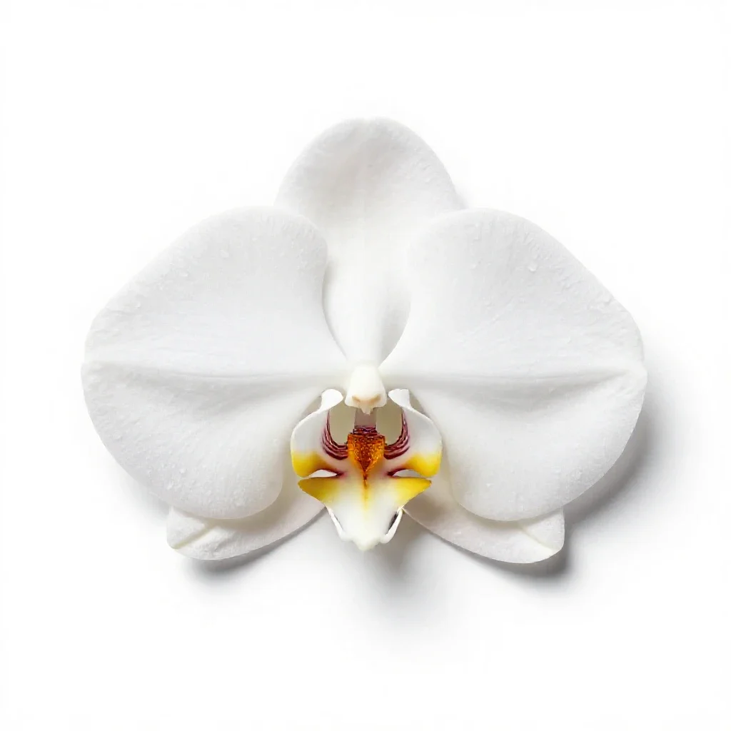 Swan orchid isolated on a white background