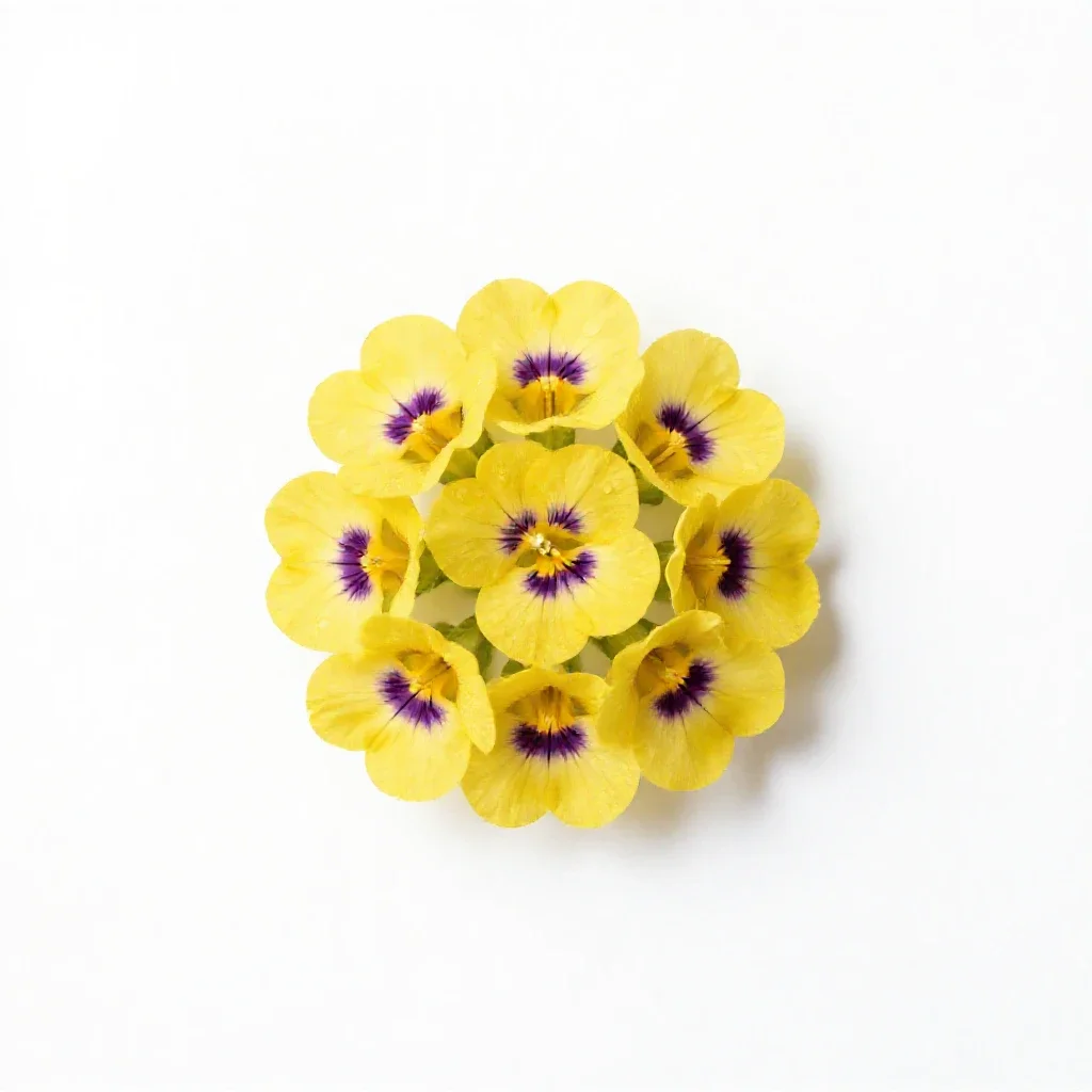Wandflower isolated on a white background