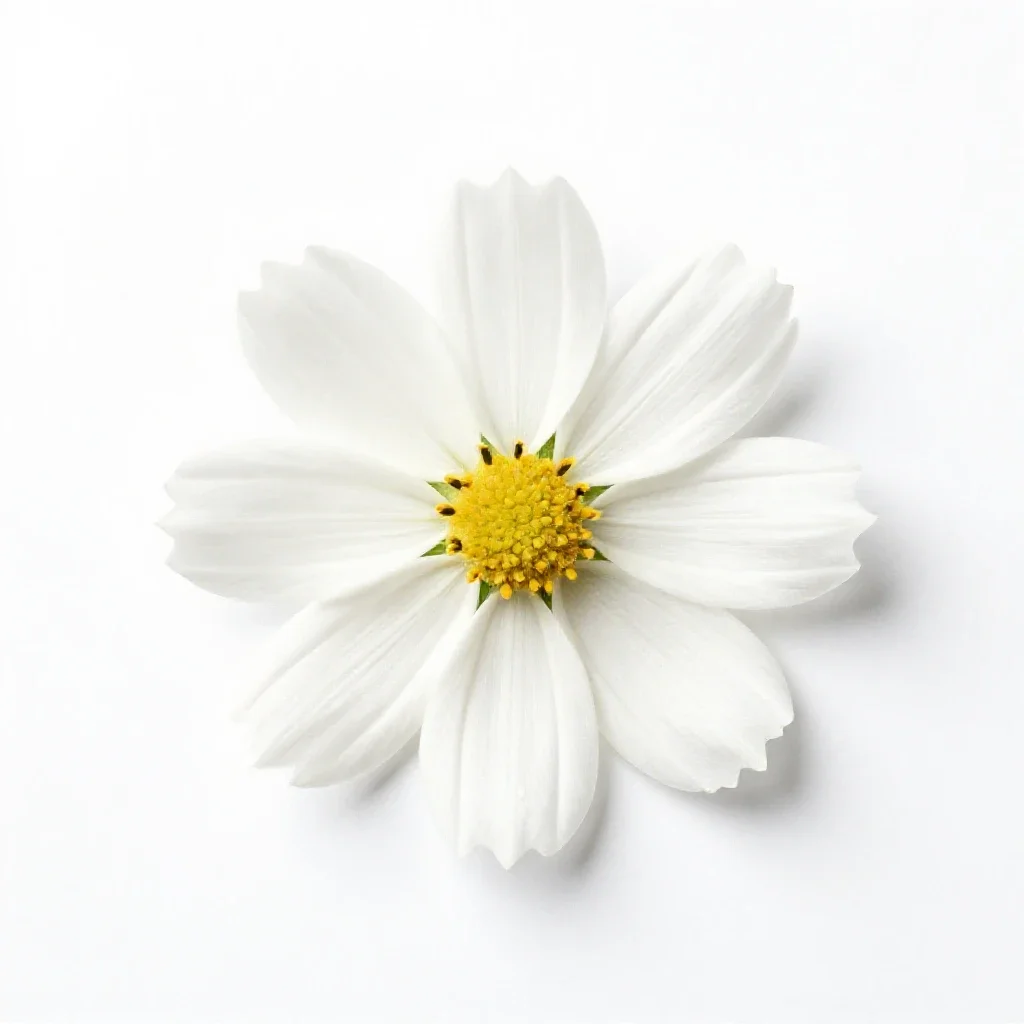 White wood aster isolated on a white background