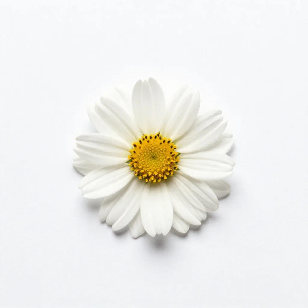 Whorled aster isolated on a white background