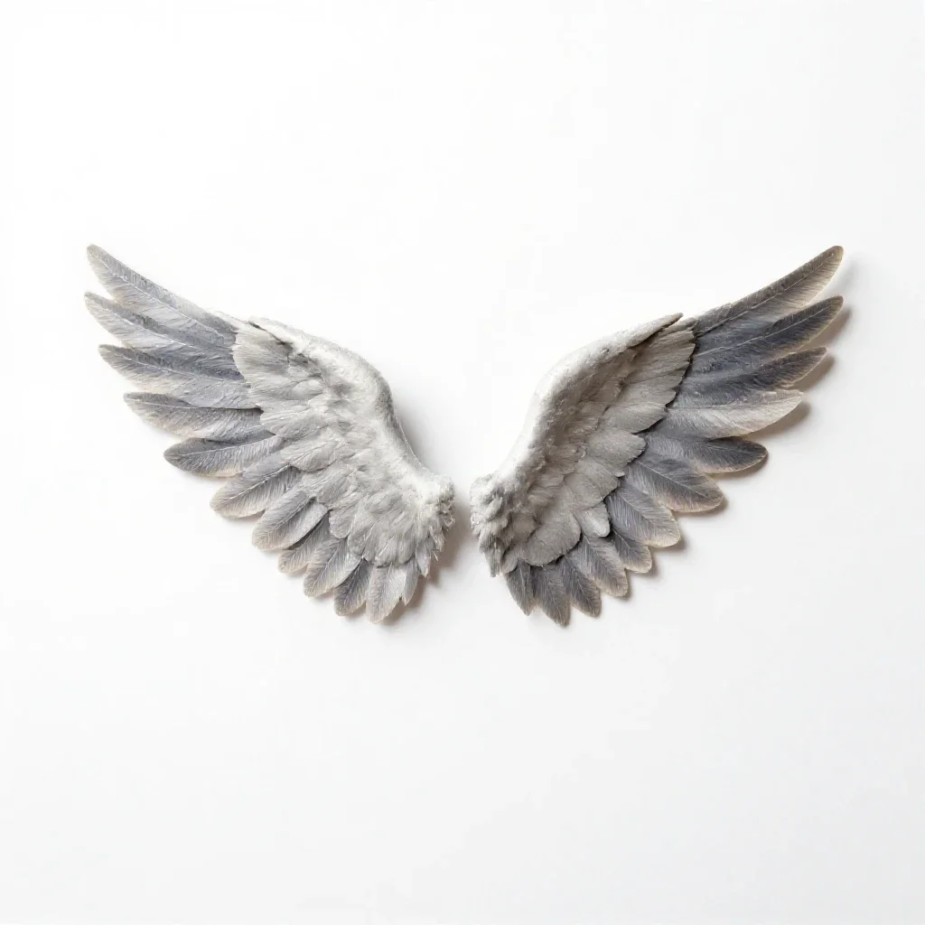 Winged everlasting isolated on a white background