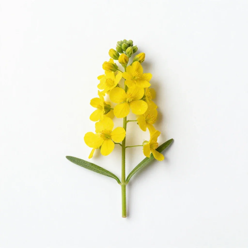 Wingstem isolated on a white background