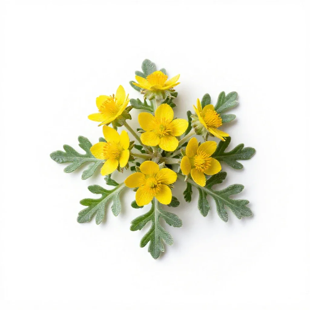 Ammobium isolated on a white background