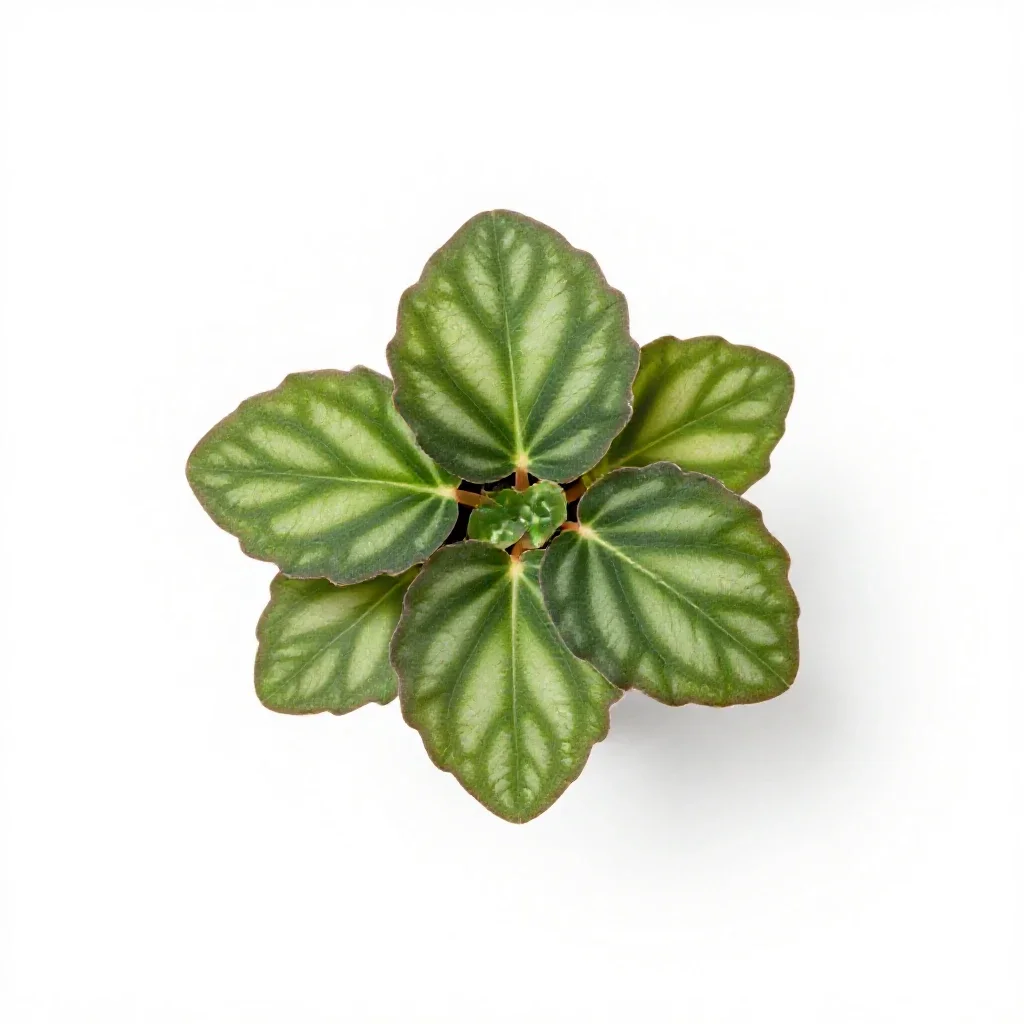 Angel-wing begonia isolated on a white background