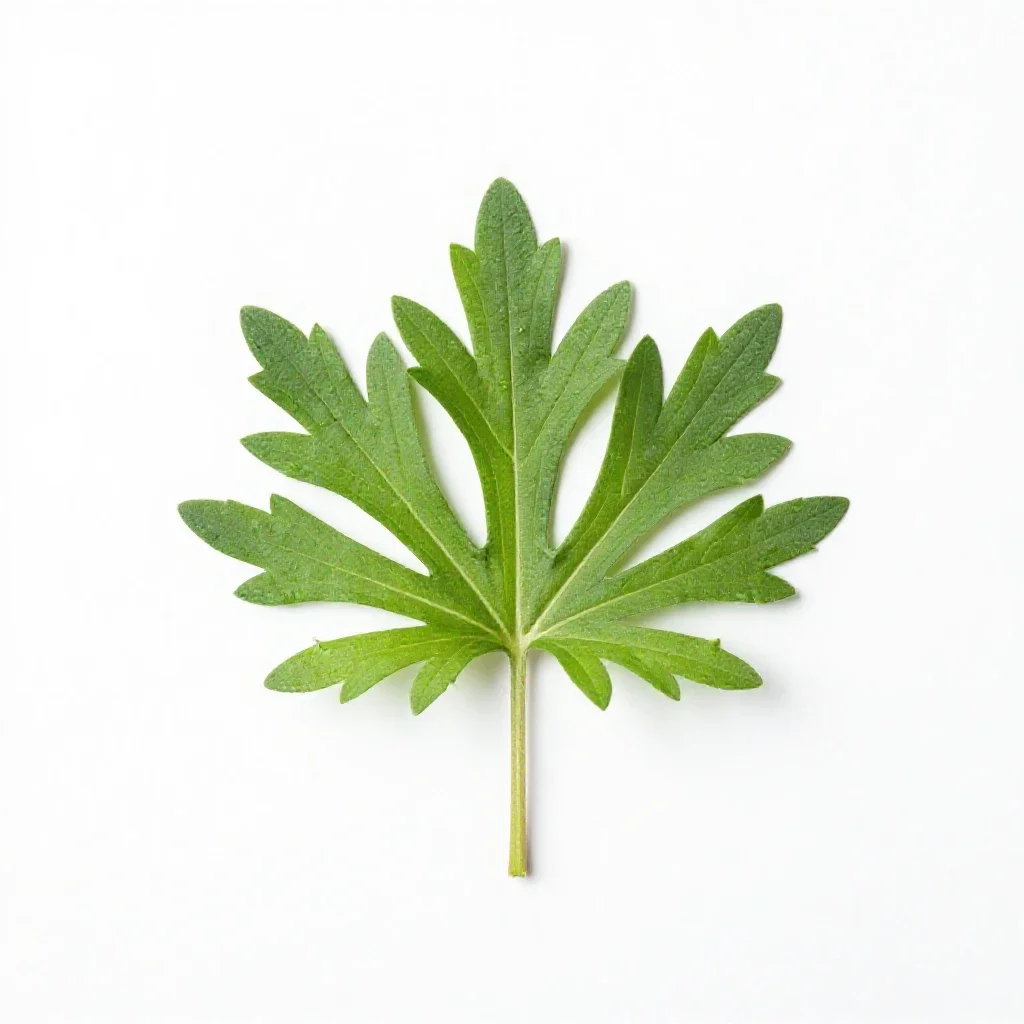 Arrow leaved aster isolated on a white background