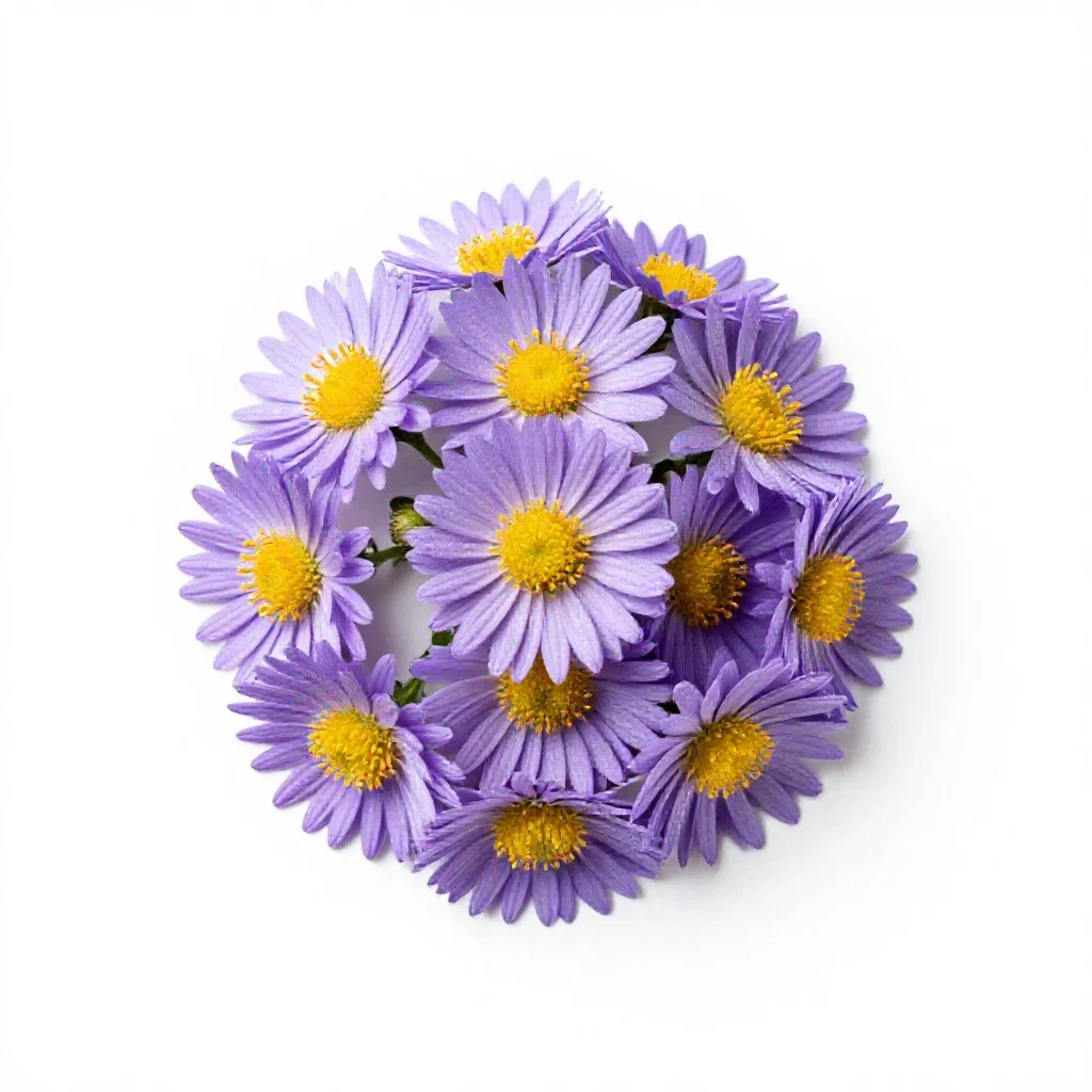 Aster isolated on a white background