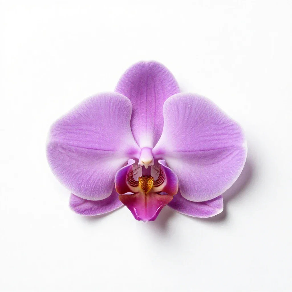 Early spider orchid isolated on a white background
