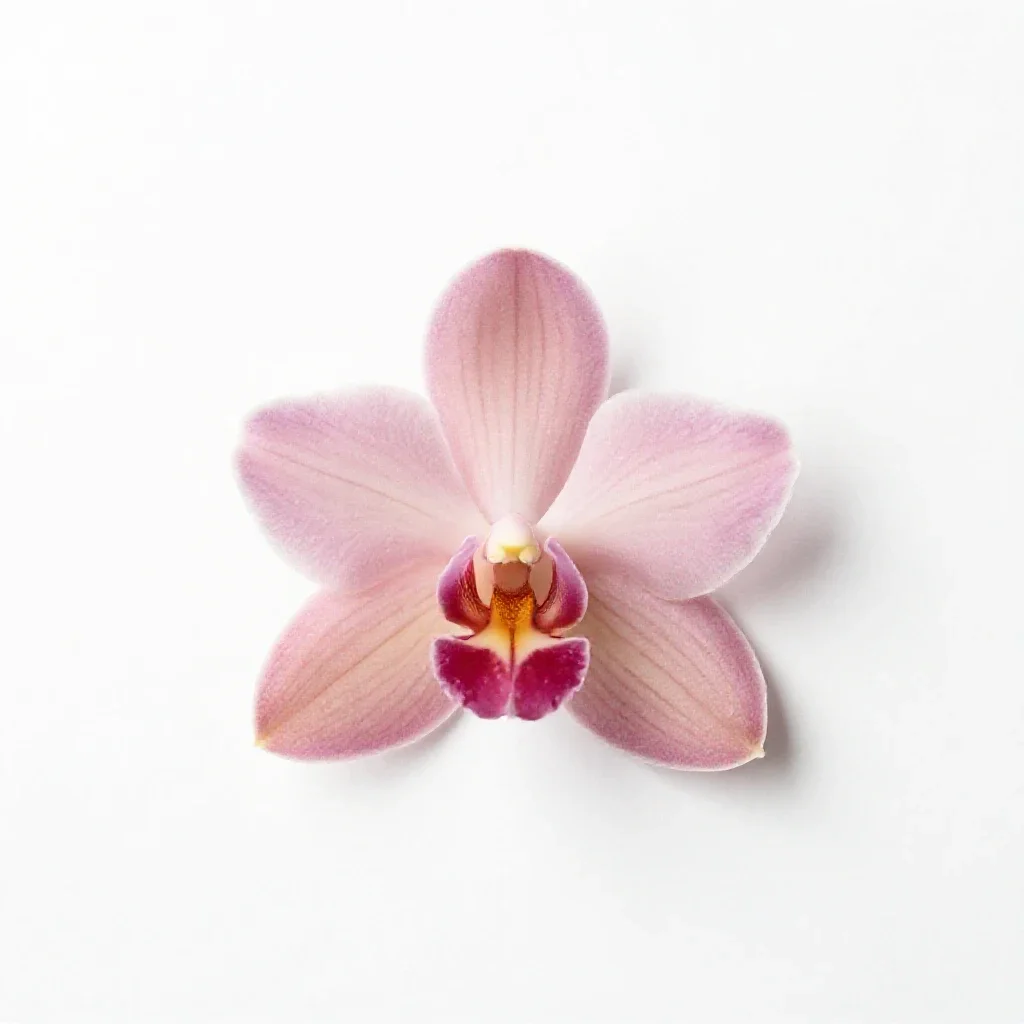 Elegant Habenaria isolated on a white background