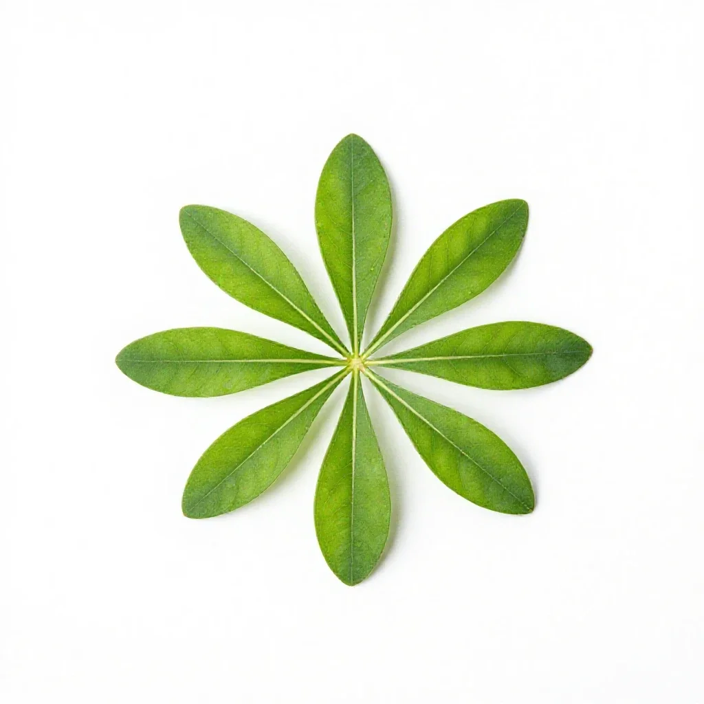 Umbrellawort isolated on a white background
