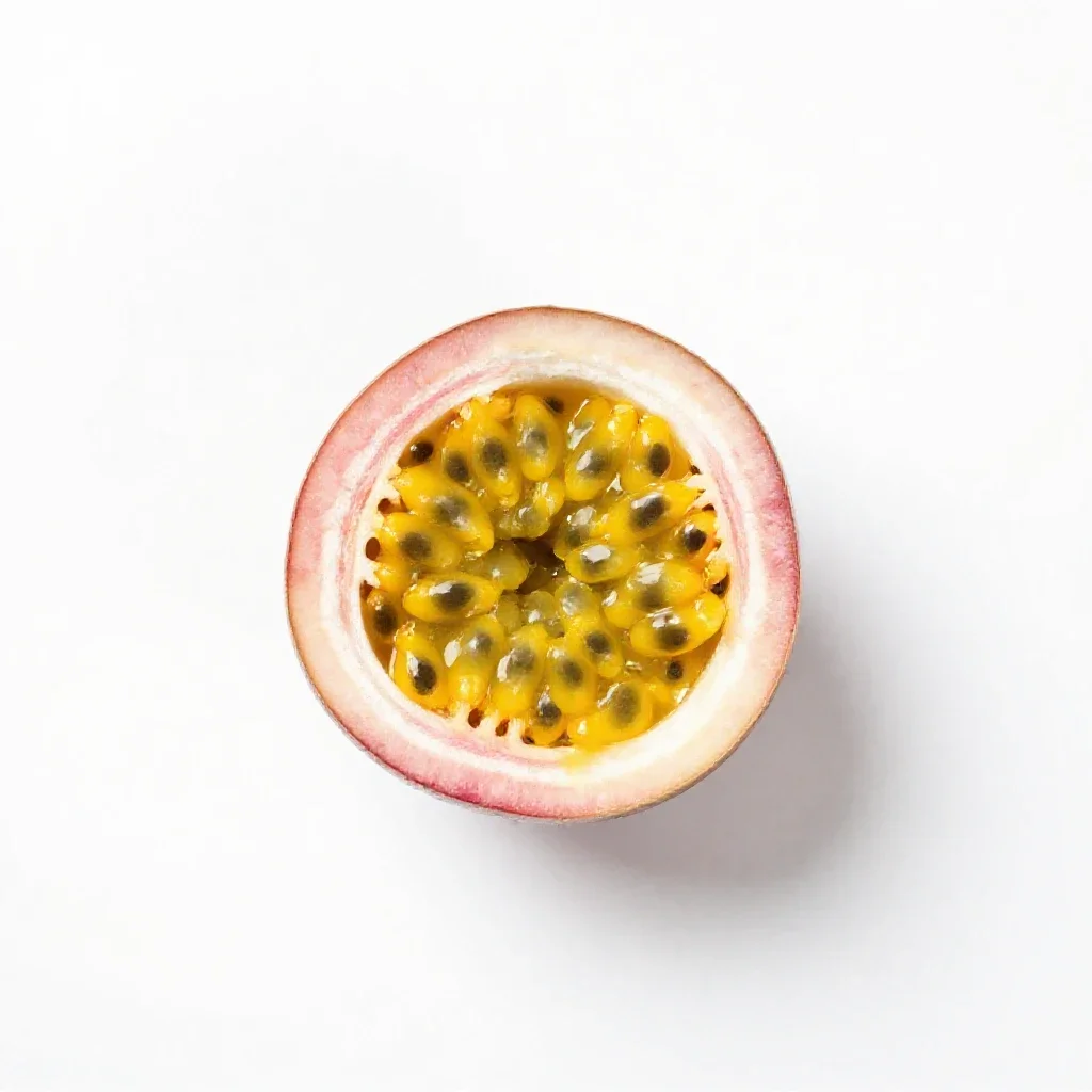 Banana passion fruit isolated on a white background