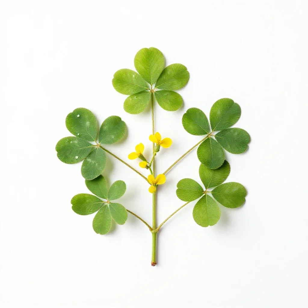 Bean trefoil isolated on a white background