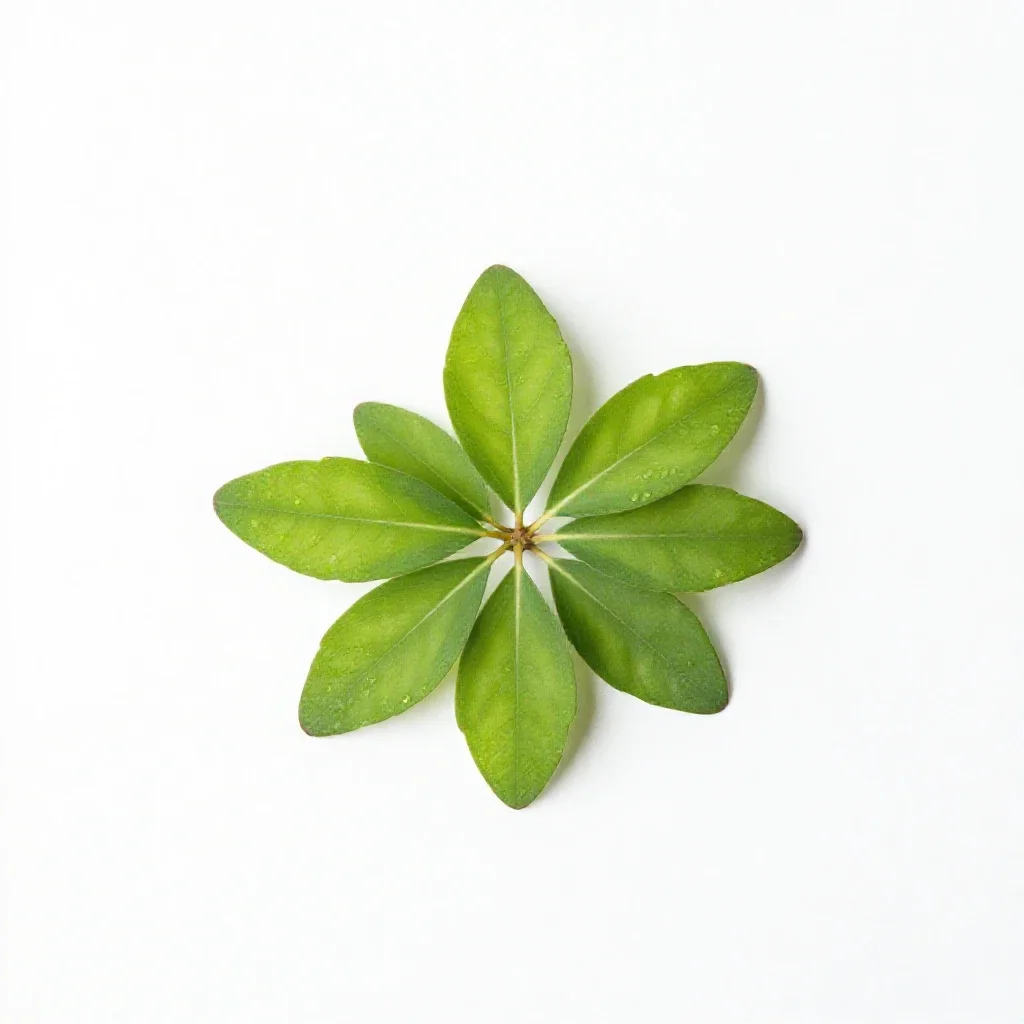 Beggarweed isolated on a white background