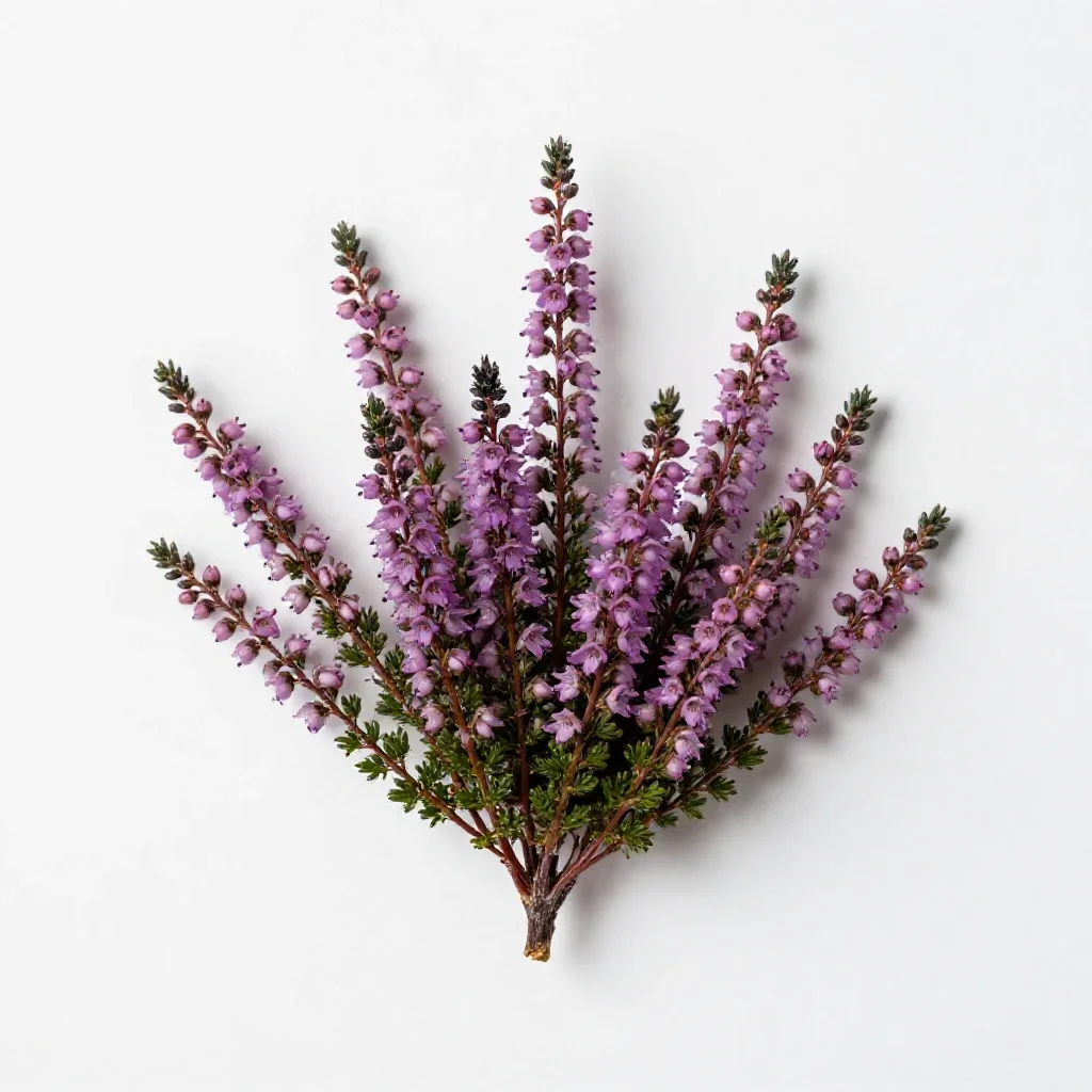 Bell heather isolated on a white background