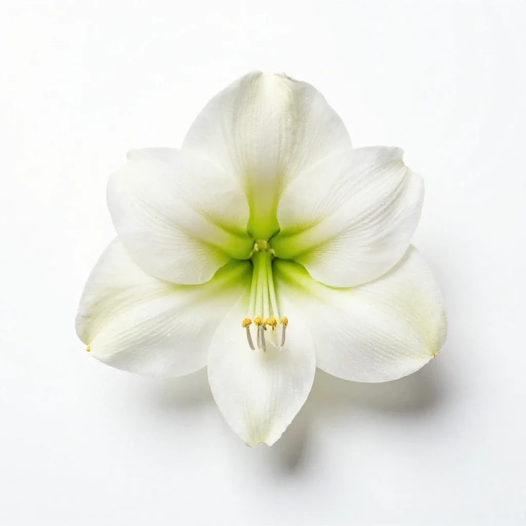 Belladonna lily isolated on a white background