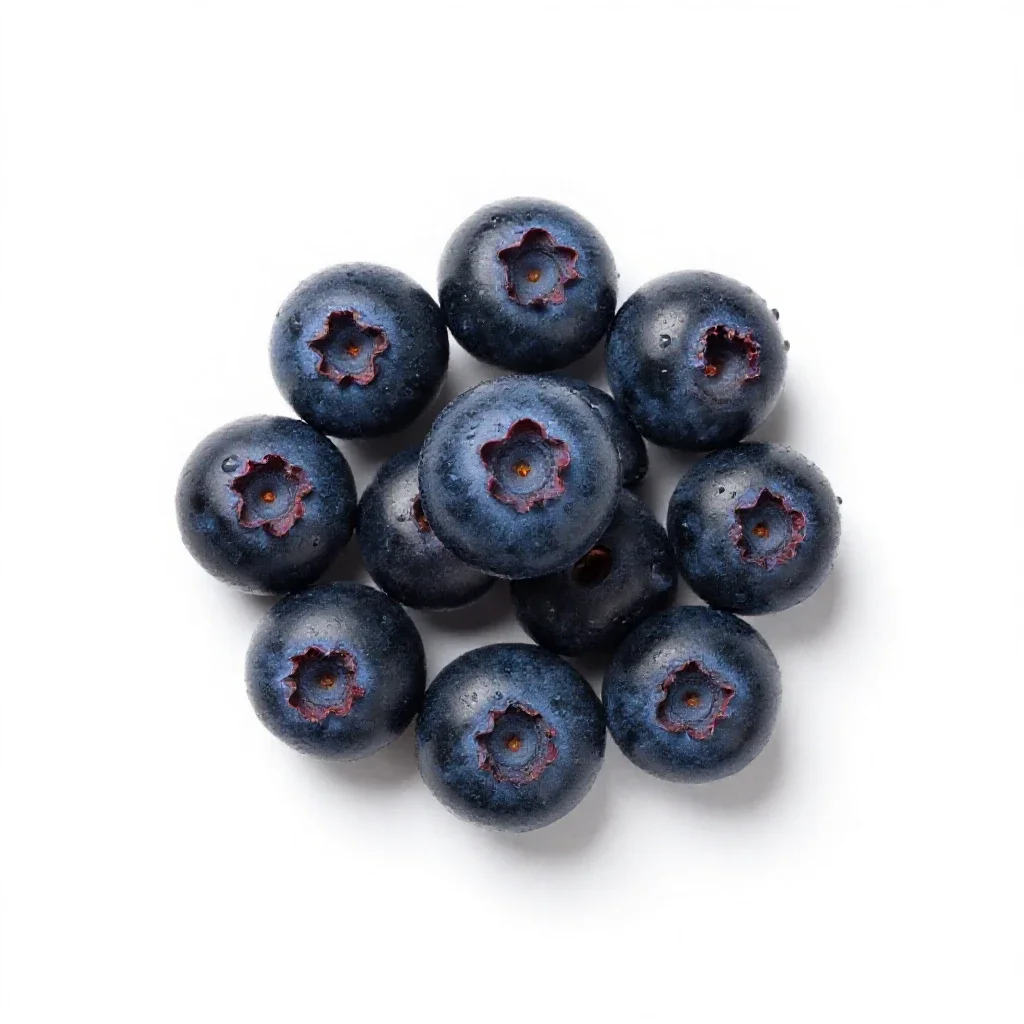 Black huckleberry isolated on a white background