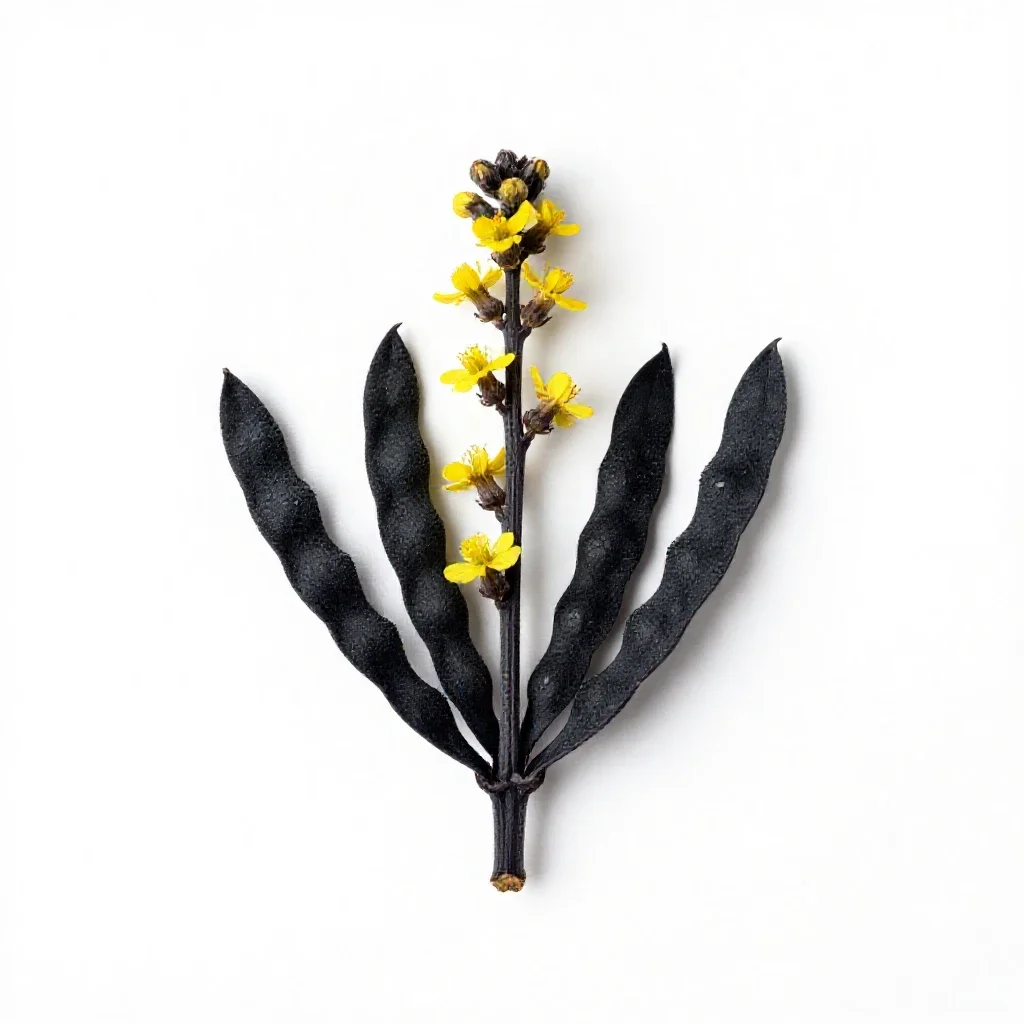 Black medick isolated on a white background