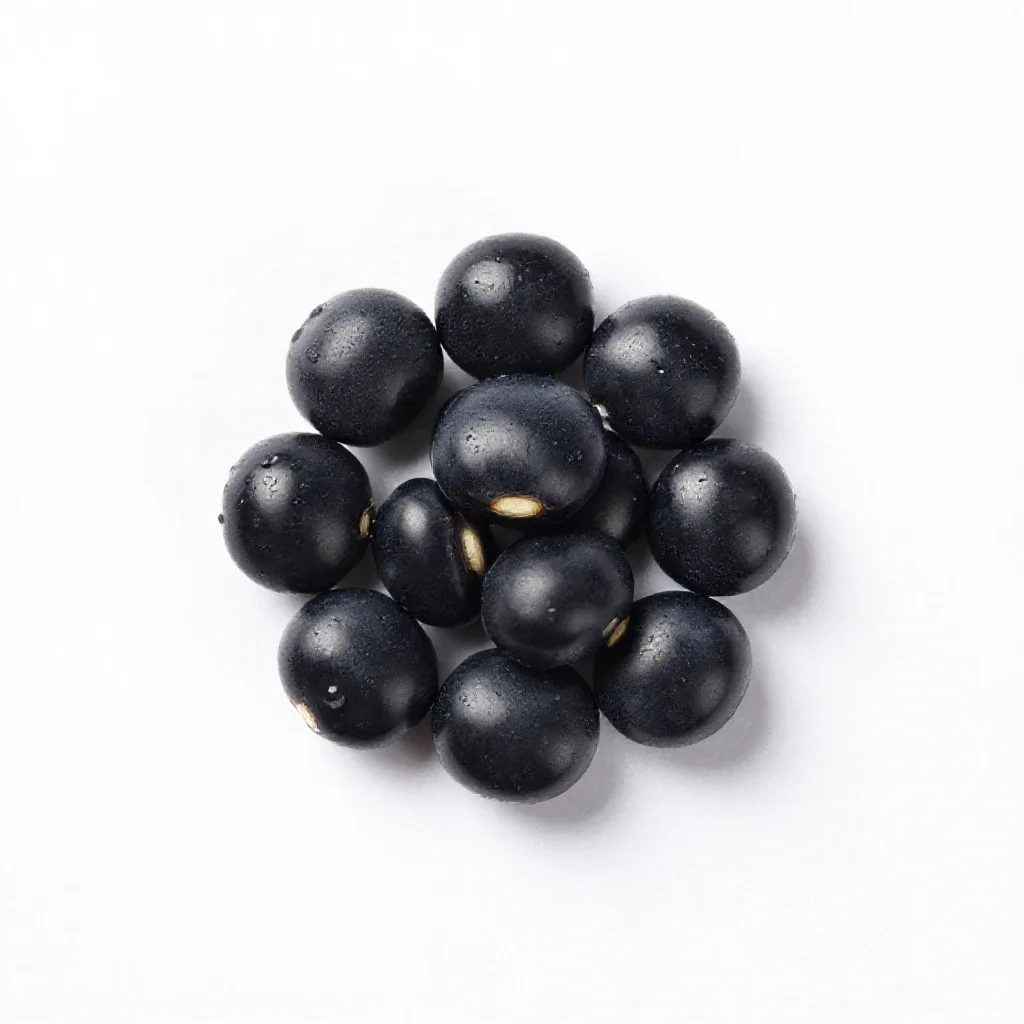 Black pea isolated on a white background