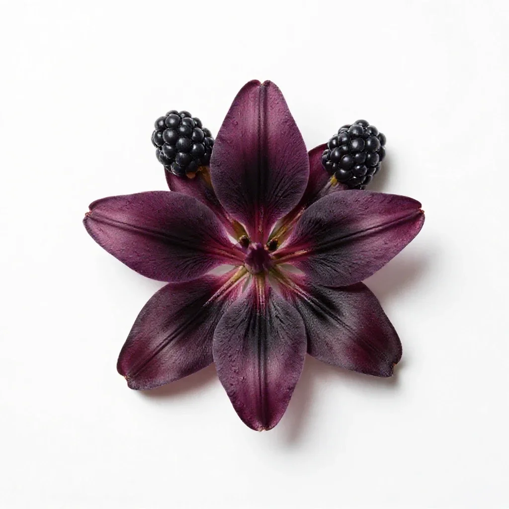 Blackberry-lily isolated on a white background