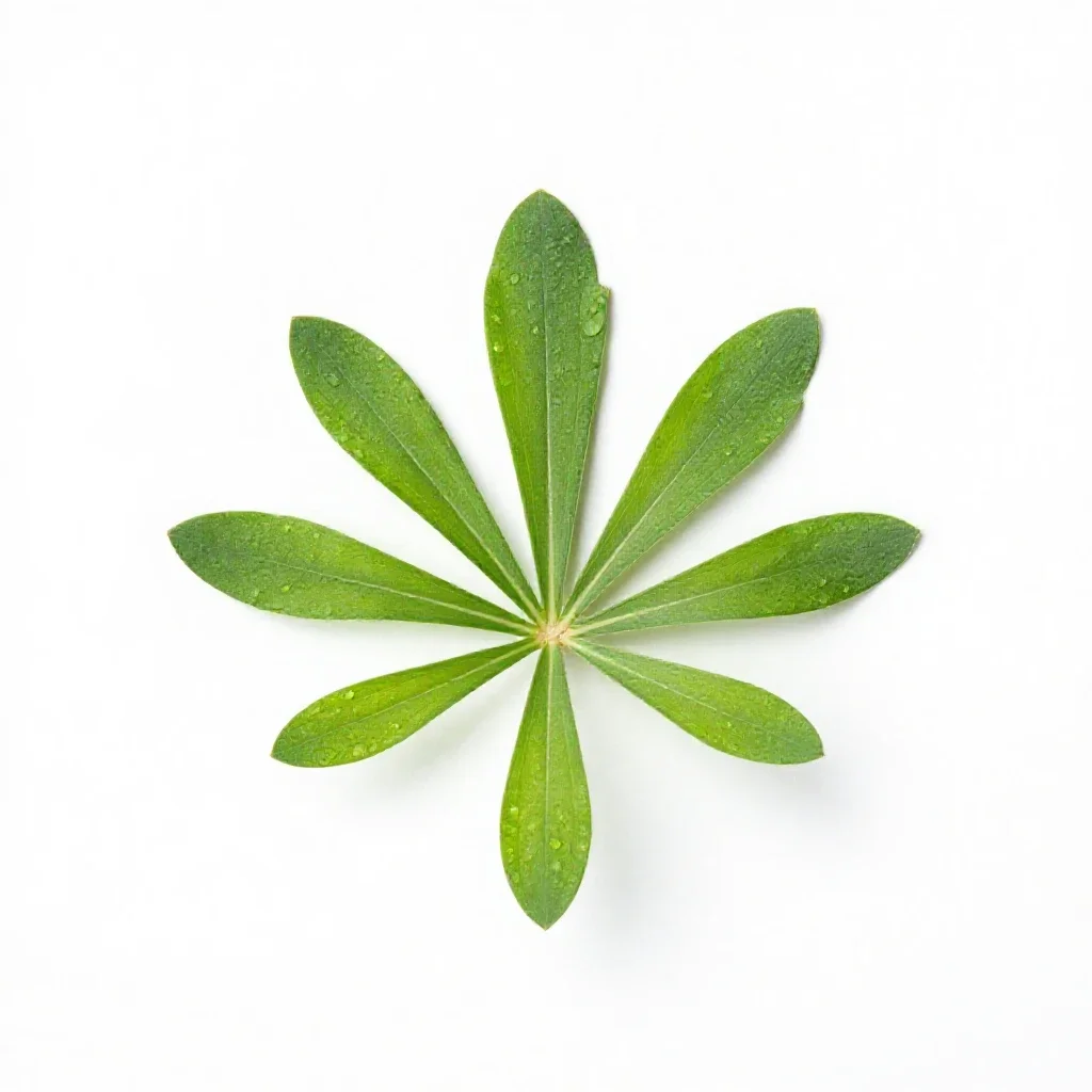 Bog asphodel isolated on a white background
