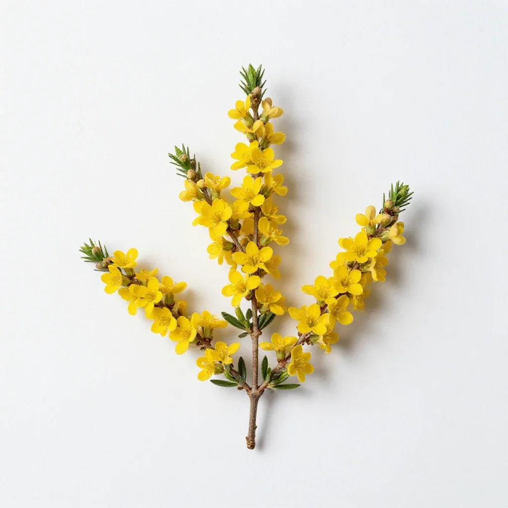 Broom tree isolated on a white background