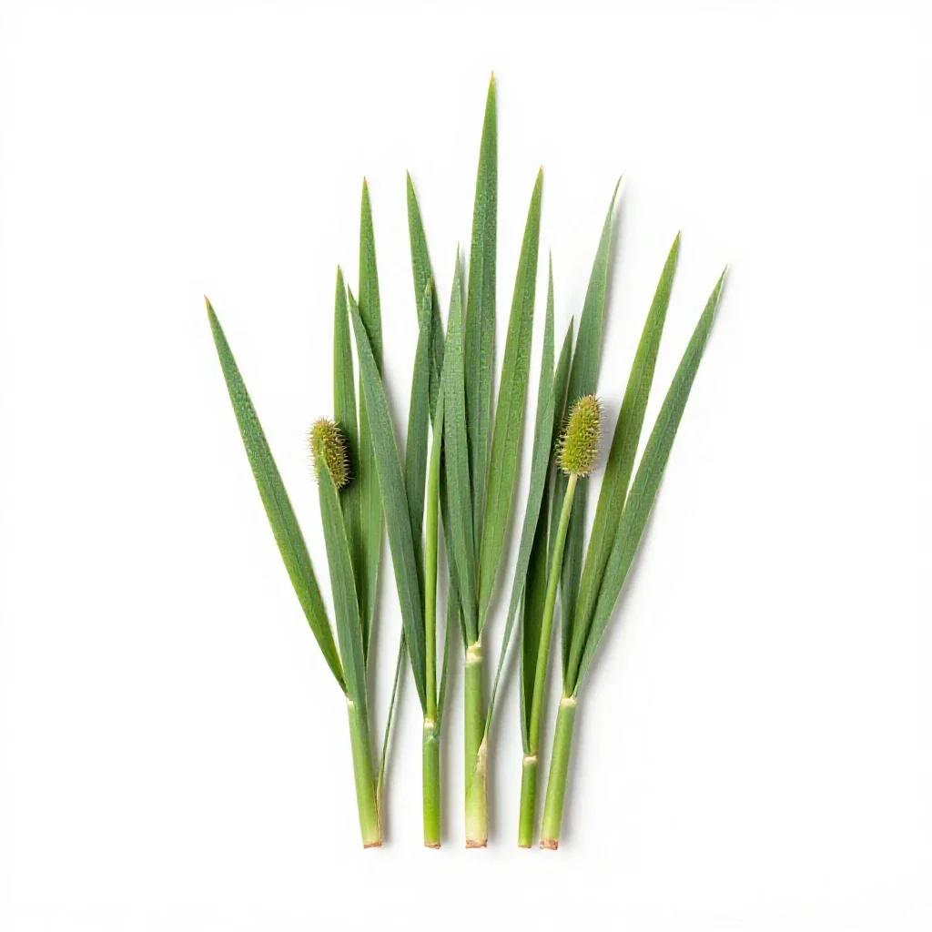 Bur reed isolated on a white background