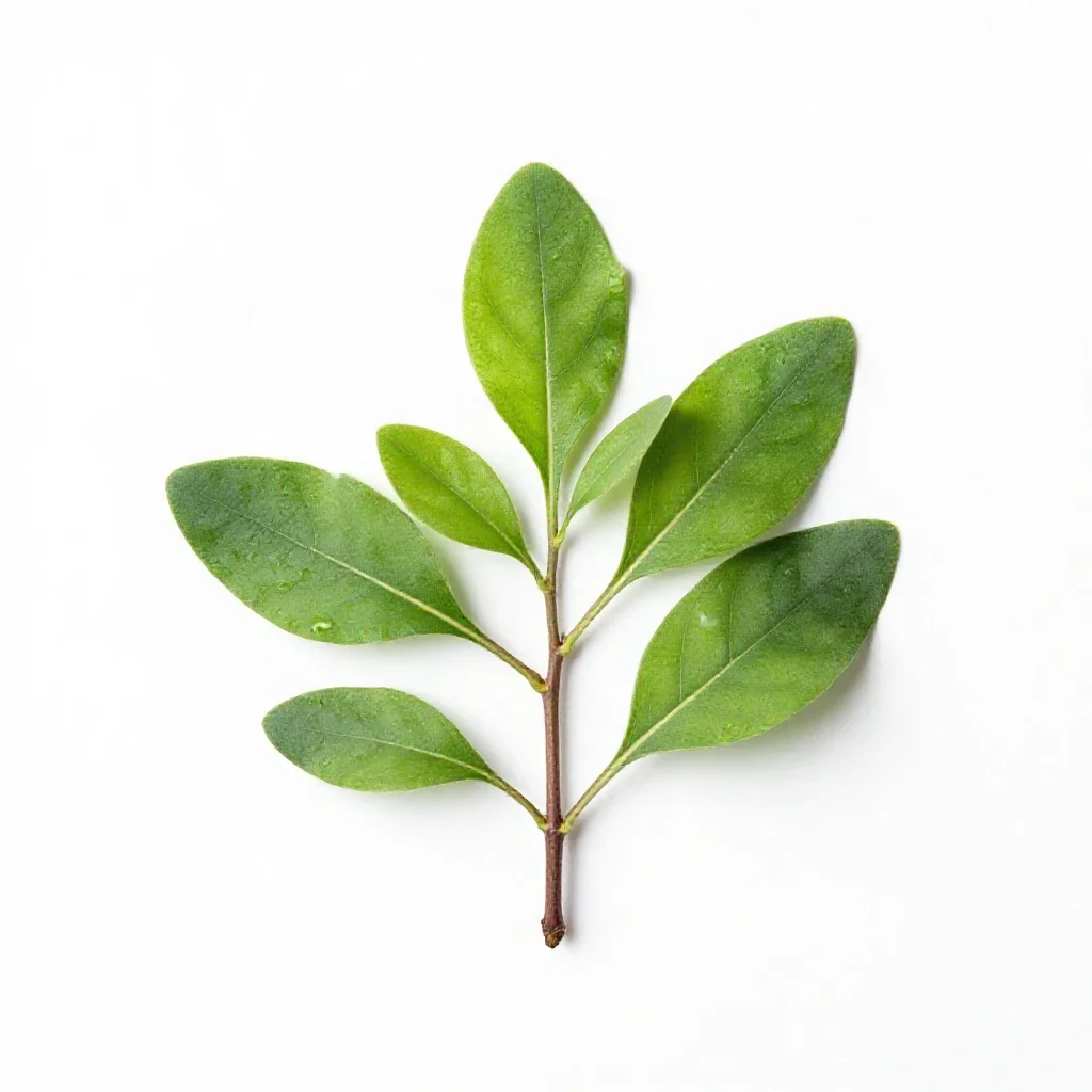 Burn plant isolated on a white background