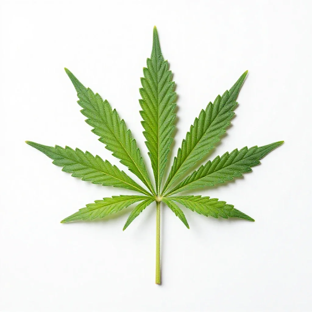Cannabis isolated on a white background